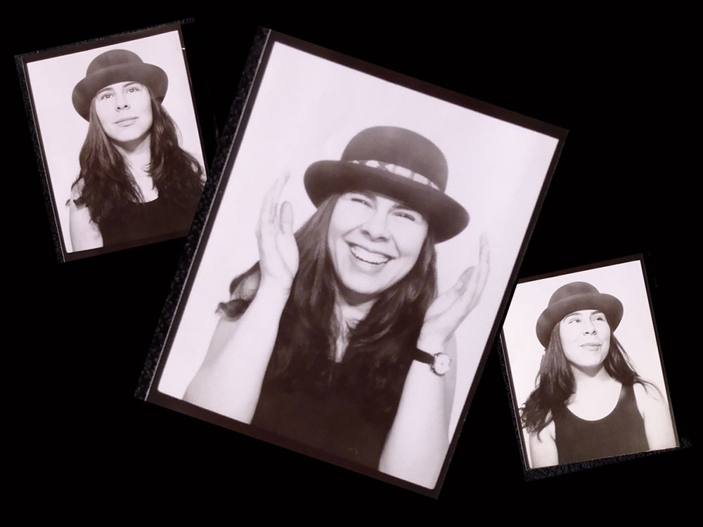 Photo-booth pictures of Marcia, published by The Tyee when she was still known as "Madeline."